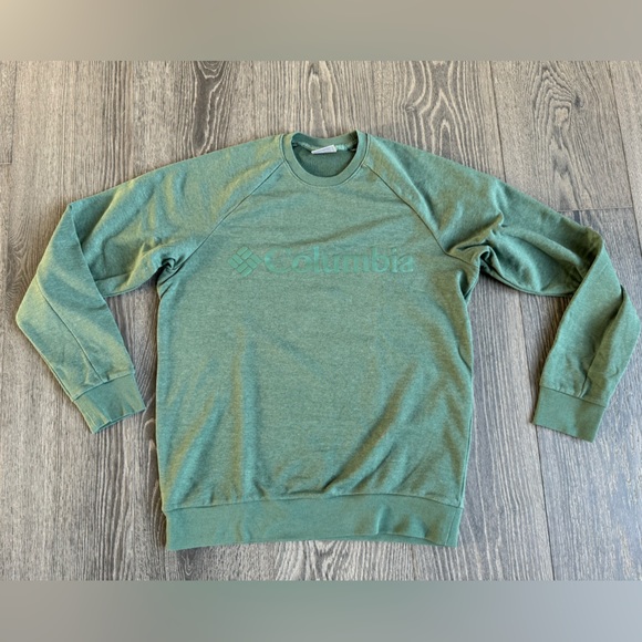Columbia Crewneck Sweatshirt in Green Size Small - Picture 1 of 5